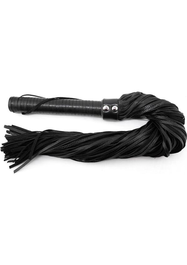 Black Leather Flogger By Rouge