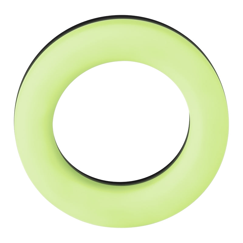 Forto F-19 Liquid Silicone 2-Tone Cockring Black-Glow